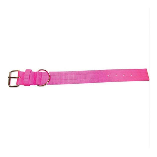 Omni Pet Bravo 2 Ply Nylon Dog Collar Neon Pink 2 x 21in.