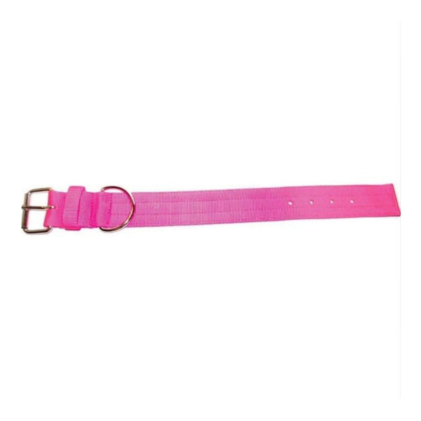 Omni Pet Bravo 2 Ply Nylon Dog Collar Neon Pink  2 x 23in.