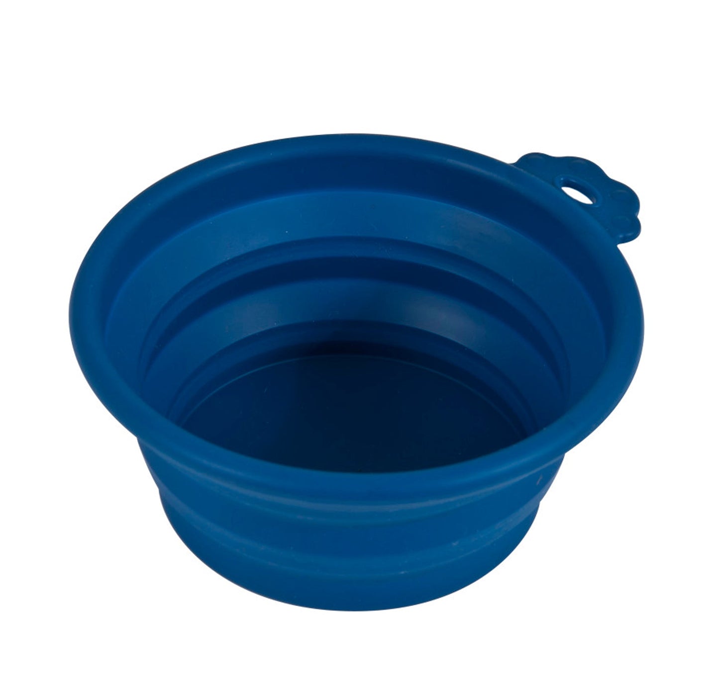 Petmate Silicone Round Travel Pet Bowl Navy Blue 1ea/MD