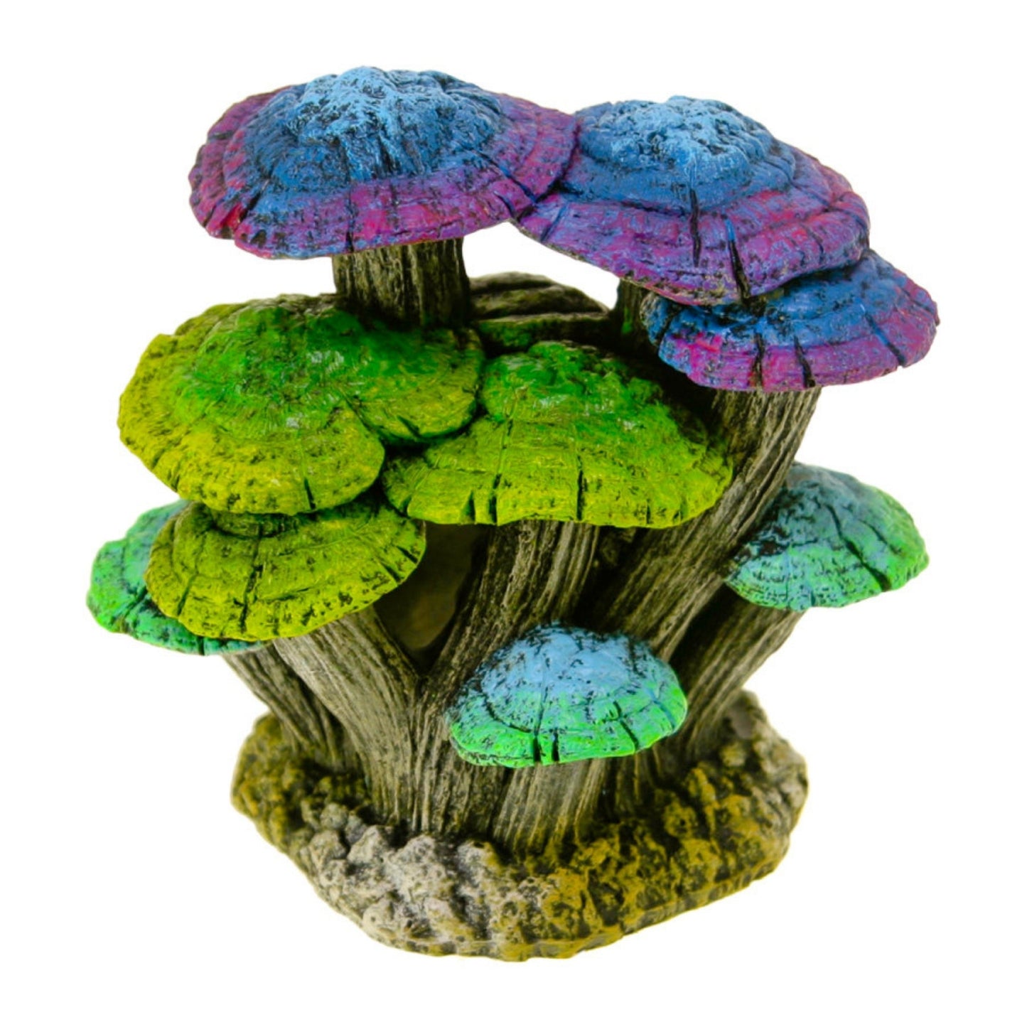 Blue Ribbon Pet Products Glowing Driftwood Mushroom Garden Ornament Blue & Green, 1ea/One Size