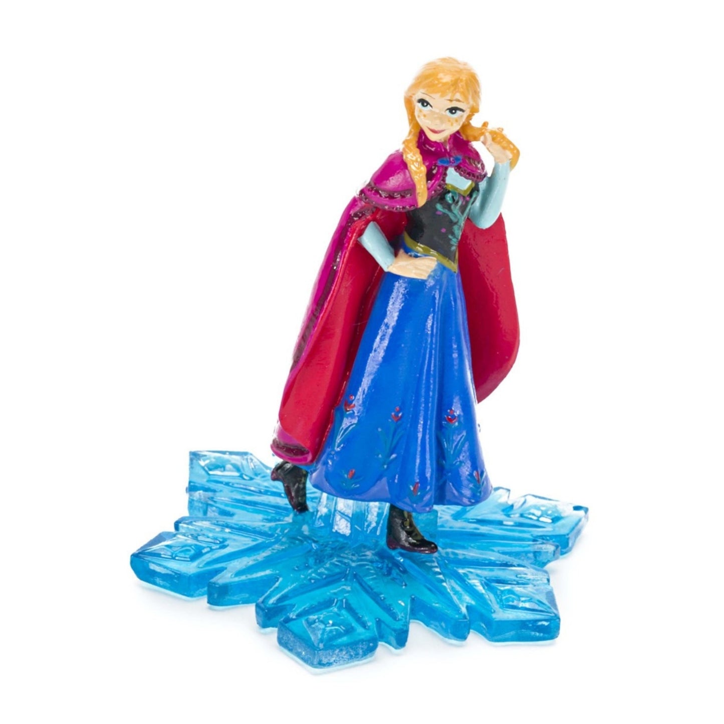 Disney Frozen Anna Resin Ornament Blue/Pink 1ea/2.5 in, Mini