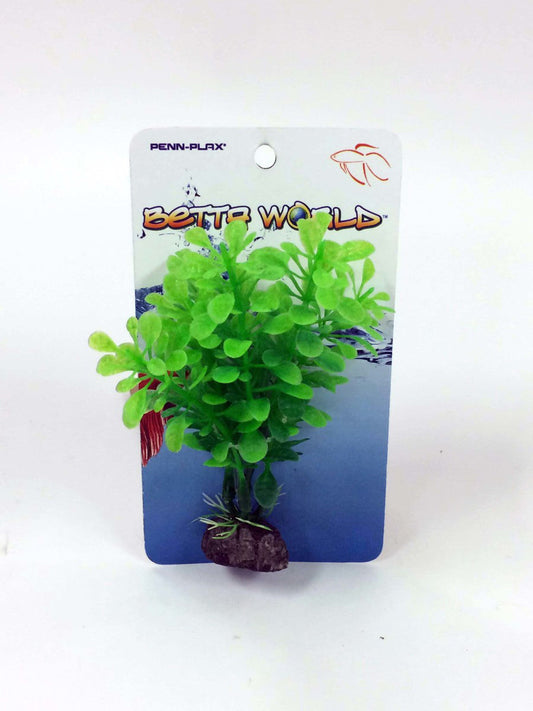 Penn-Plax Betta World Betta Aquarium Plant Green 1ea/4 in