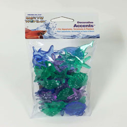 Penn-Plax Betta World Decorative Accents Sea Shapes Assorted 1ea/35 ct