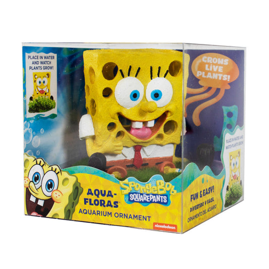 SpongeBob Aqua-Floras Living Aquarium Ornament 1ea/MD