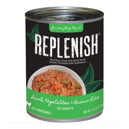 Replenish Canned Dog Food Lamb/Vegetable/Rice 13.2oz. (Case of 12)