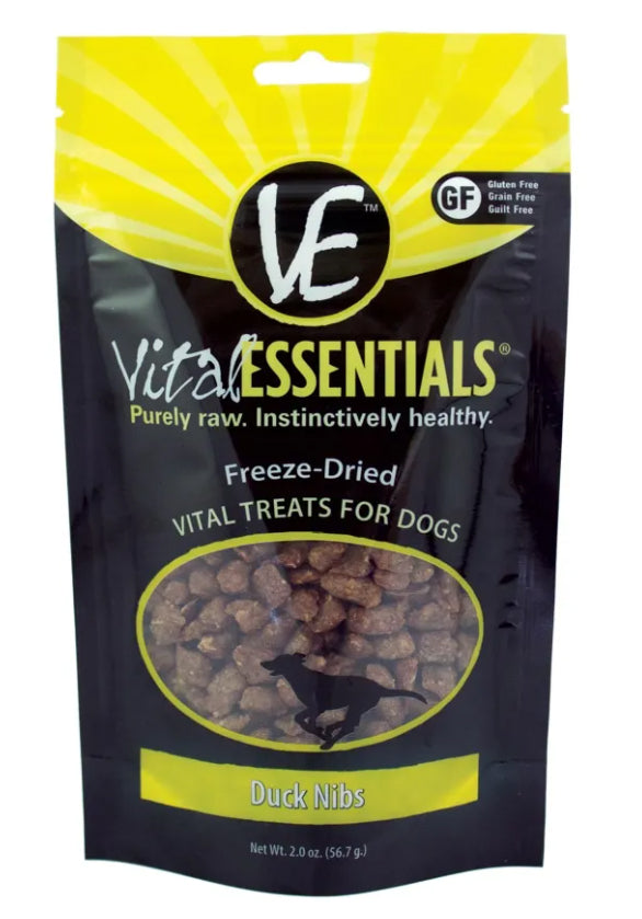 Vital Essentials Fd Vital Treats Duck Nibs 2oz.