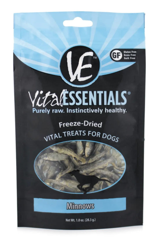 Vital Essentials Fd Vital Treats Minnows 1oz.