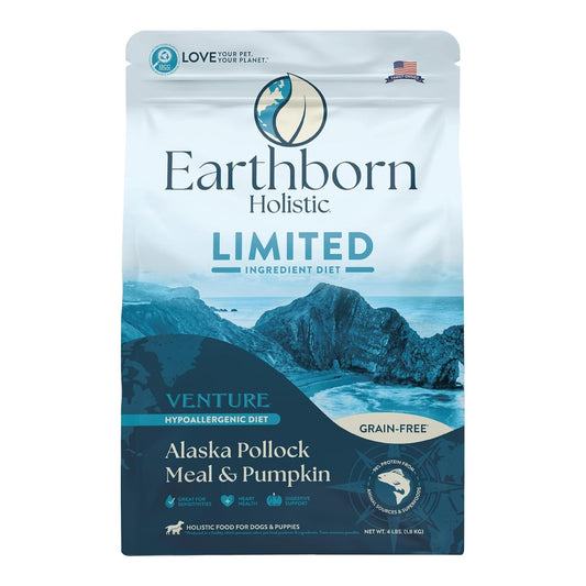 Earthborn Dog Venture Grain Free Polluck Pumpkin 4Lb