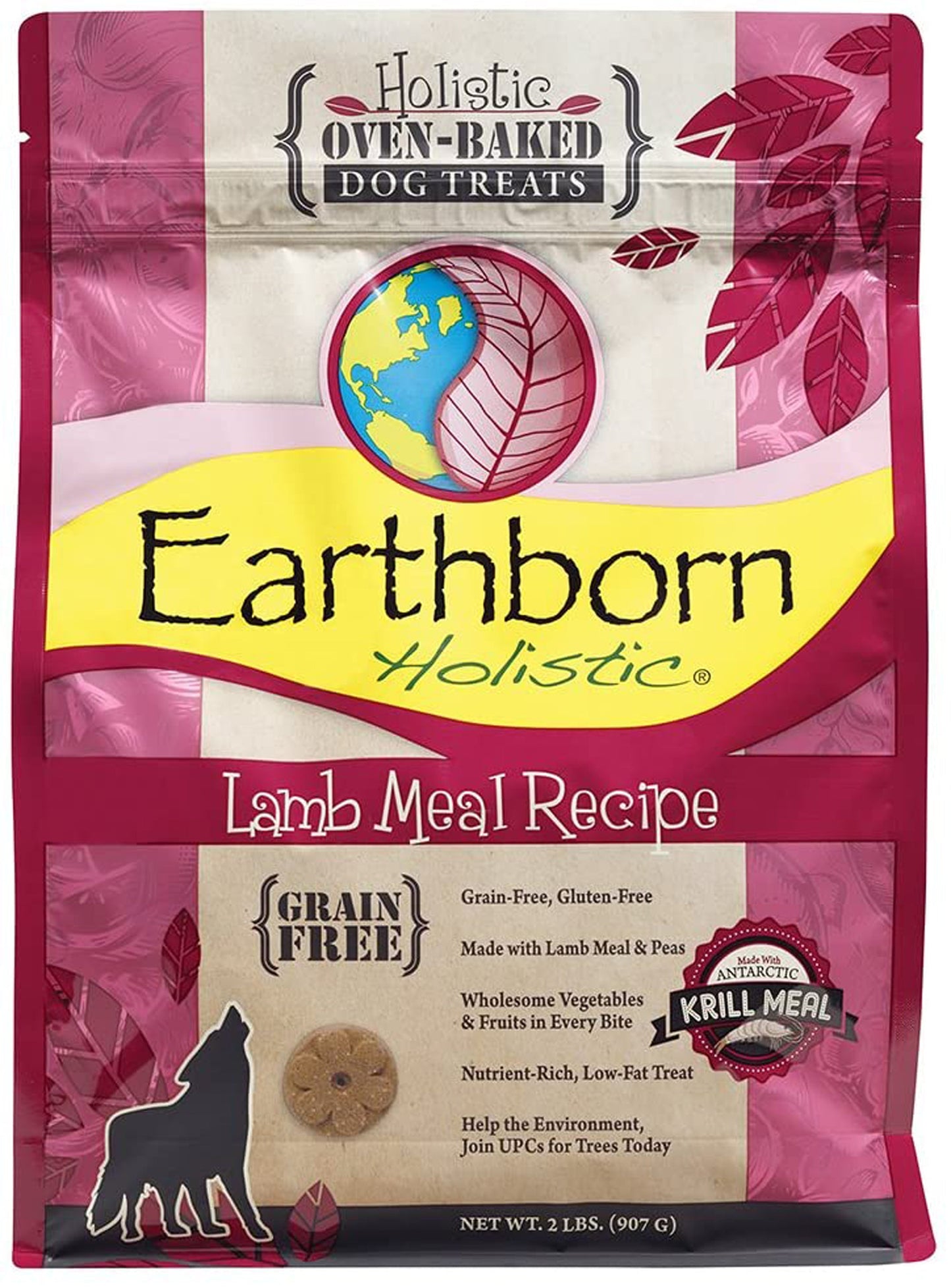 earthborn Lamb Recipe Oven Baked Biscuits Grain Free 2Lb