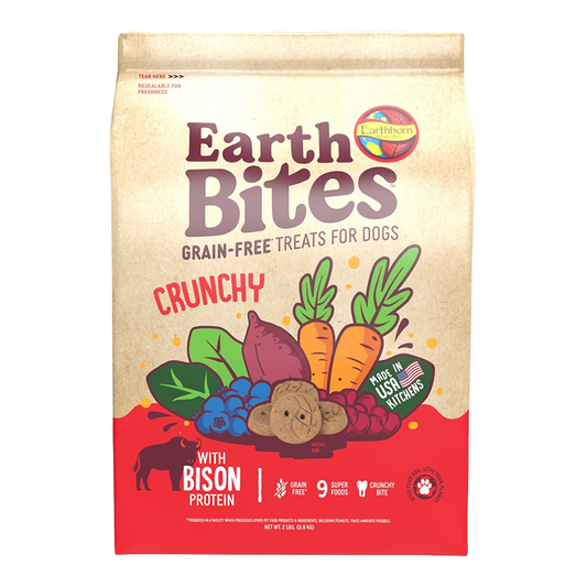 Earthborn Holistic EarthBites Crunchy Dog Treats Bison & Pumpkin 1ea/2 lb