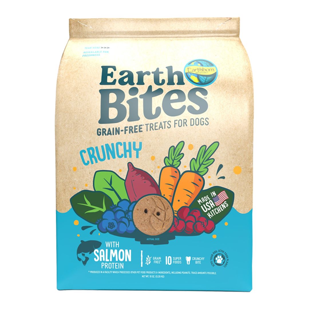 Earthborn Dog Grain Free earthbites Salmon 10oz.