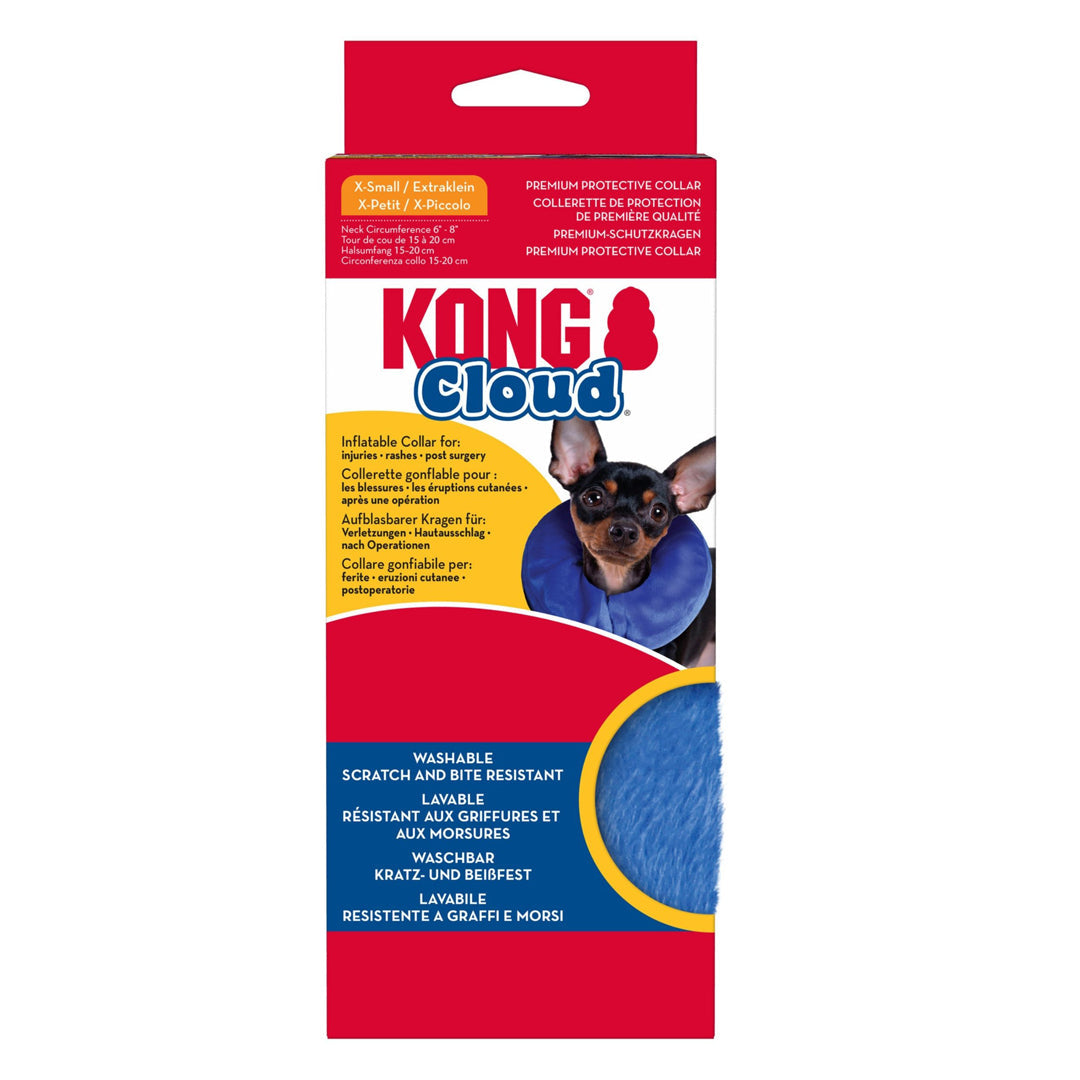 KONG Inflatable E-Collar Blue 1ea/XS