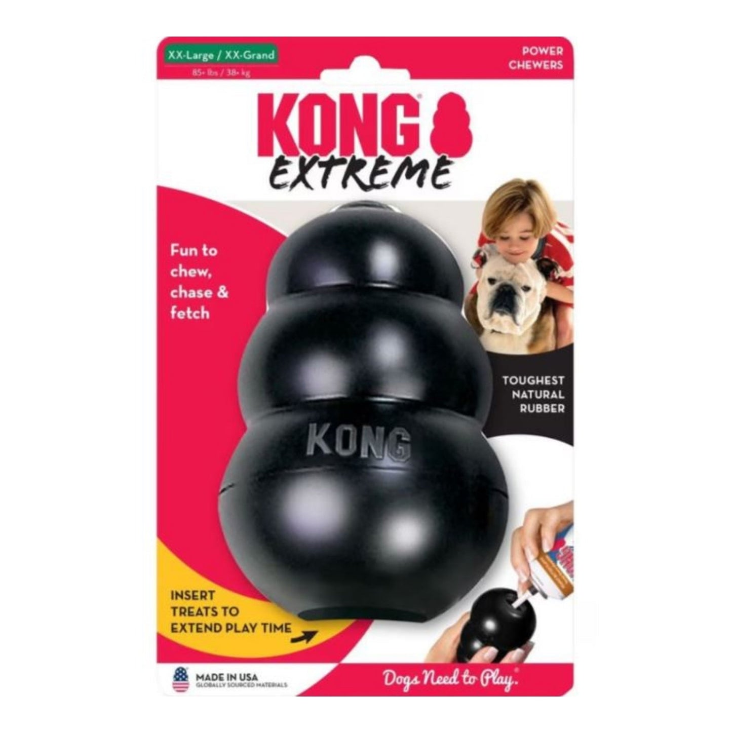 KONG Extreme Dog Toy Black 1ea/XXL