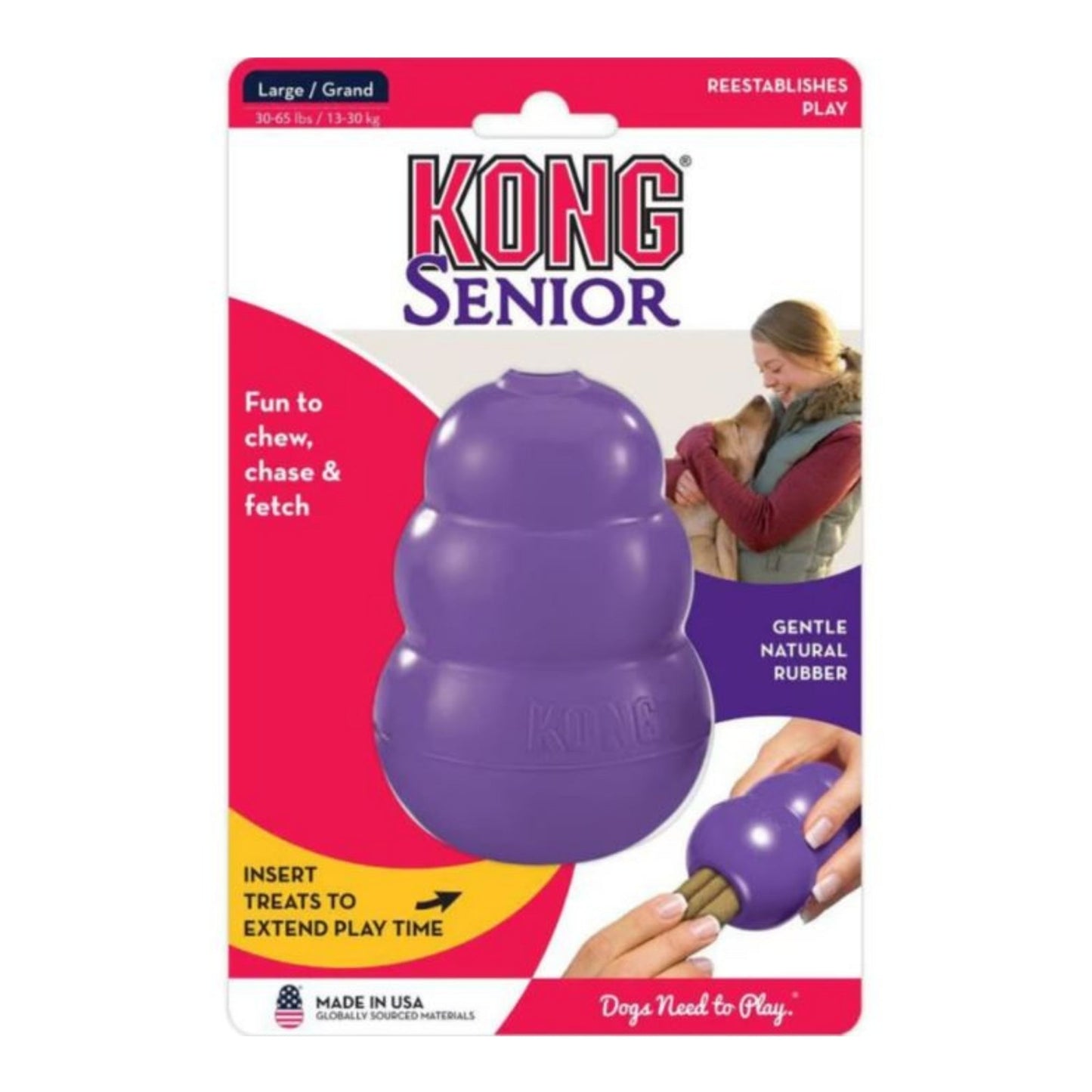 KONG Senior Dog Toy 1ea/LG