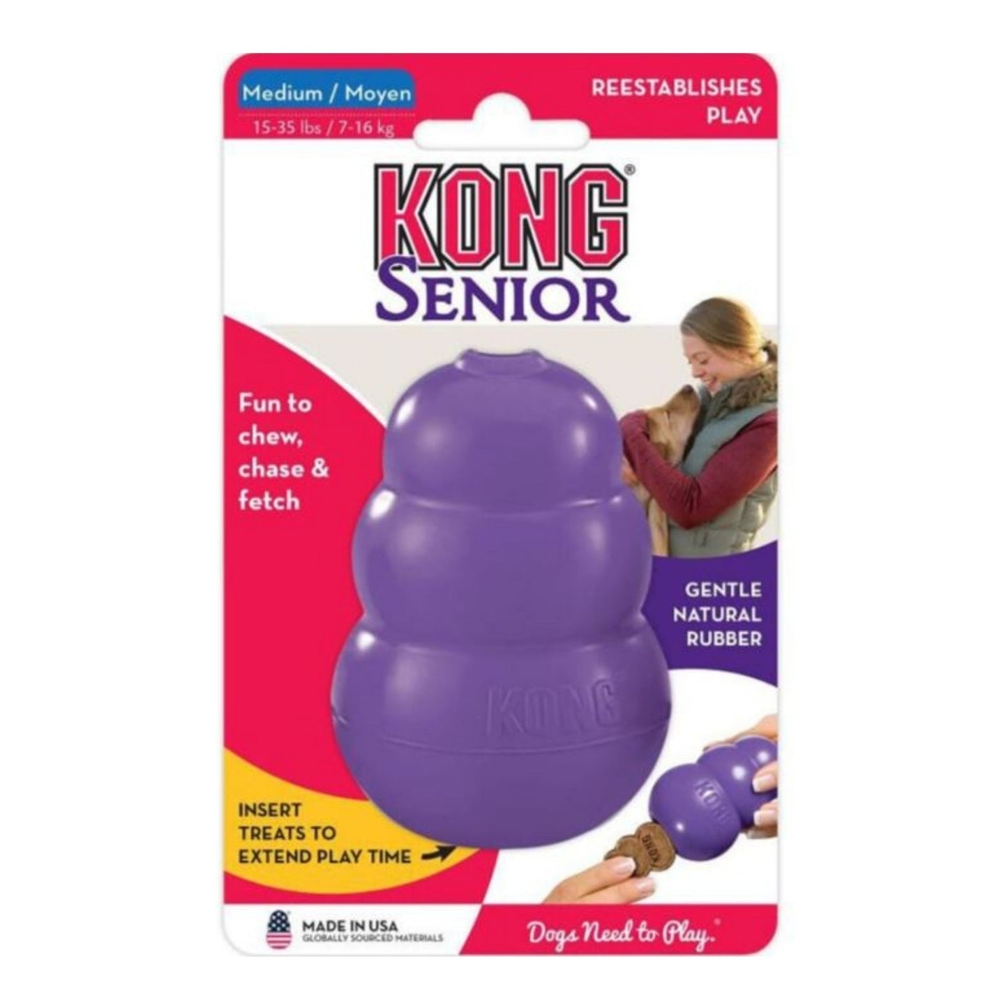 KONG Senior Dog Toy 1ea/MD