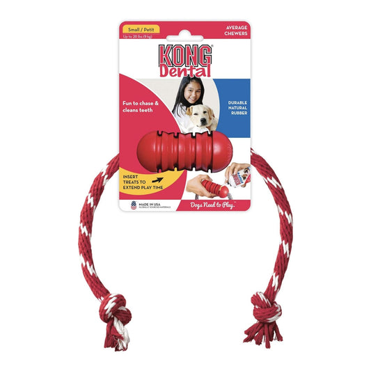 KONG Dental With Floss Rope Chew Toy 1ea/SM