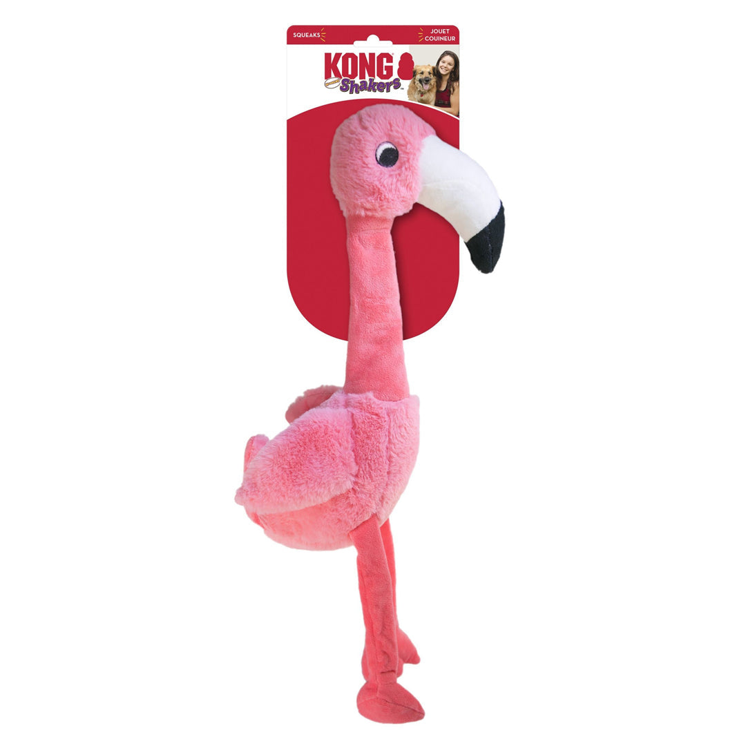 KONG Shakers Honkers Flamingo Dog Toy Pink 1ea/LG