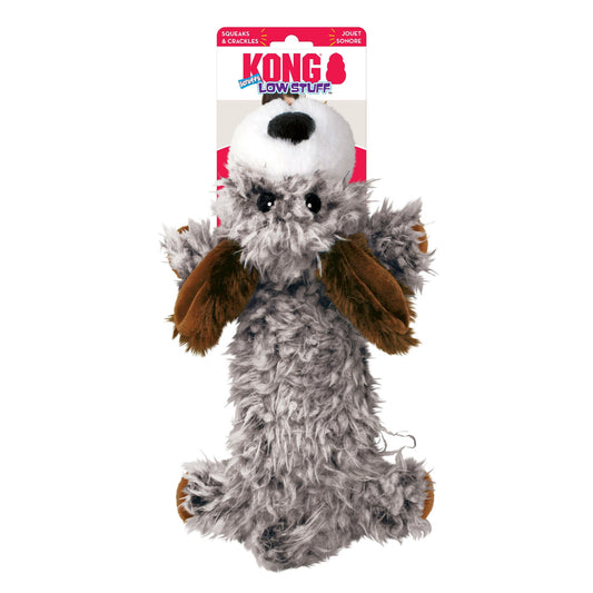 KONG Low Stuff Scruffs Plush Dog Toy Dark Brown 1ea/LG