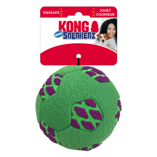 KONG Sneakerz Sport Soccer Ball Dog Toy 1ea/MD