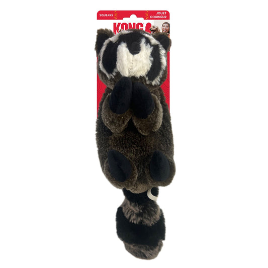 KONG Wild Low Stuff Creatures Dog Toy Raccoon 1ea/MD