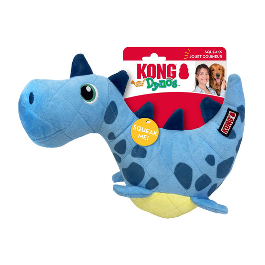 KONG Dynos Roars Dog Toy Blue, 1ea/MD/LG