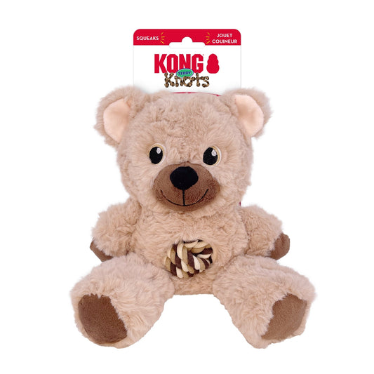 KONG Knots Teddy Dog Toy Assorted, 1ea/MD