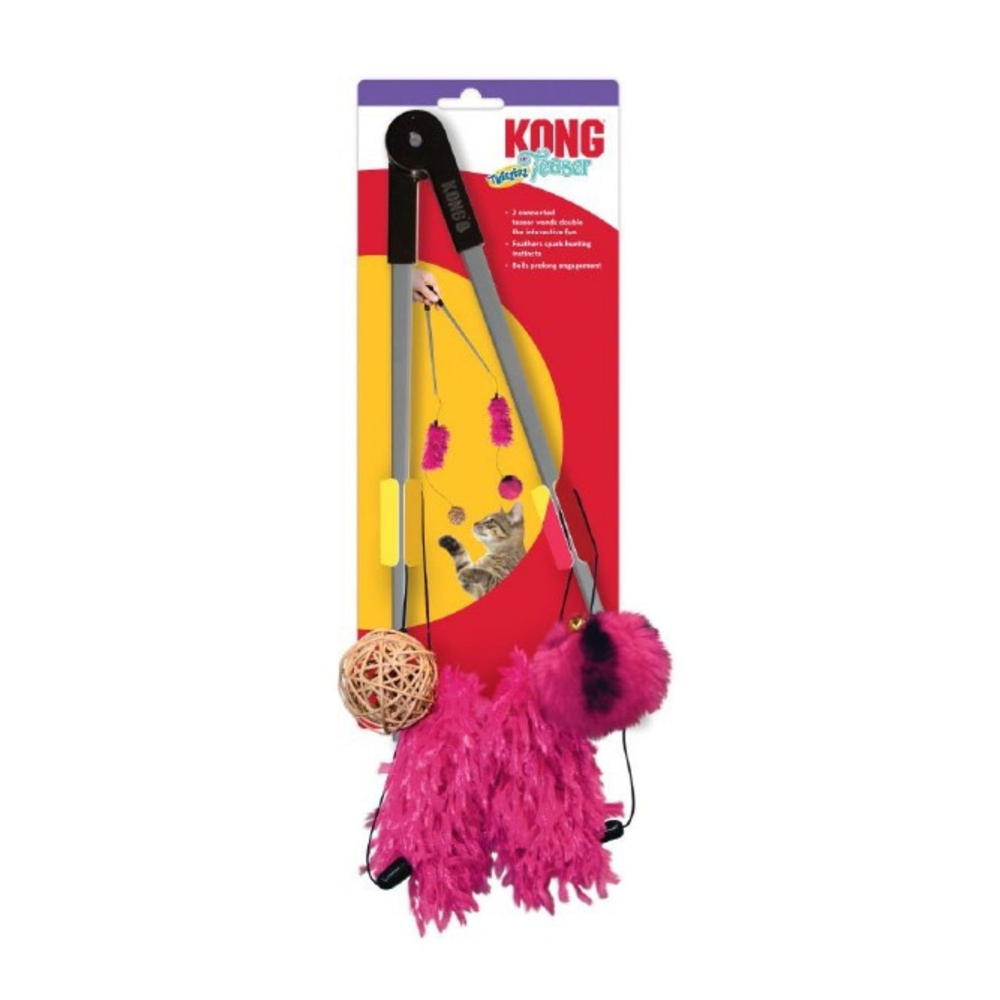 KONG Teaser Tweezerz Cat Toy Assorted 1ea/One Size