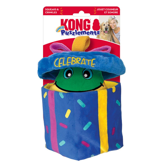 KONG Puzzlements Surprise Present Dog Toy 1ea/MD