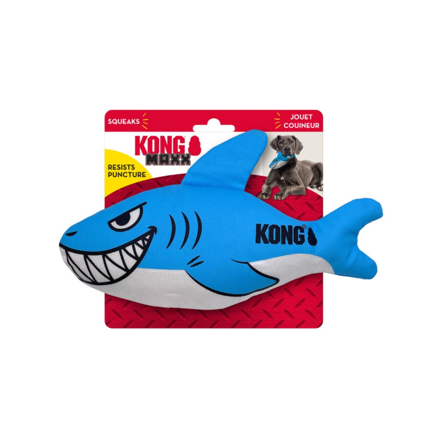 Kong Maxx Friends Dog Toy Shark, 1ea/Medium