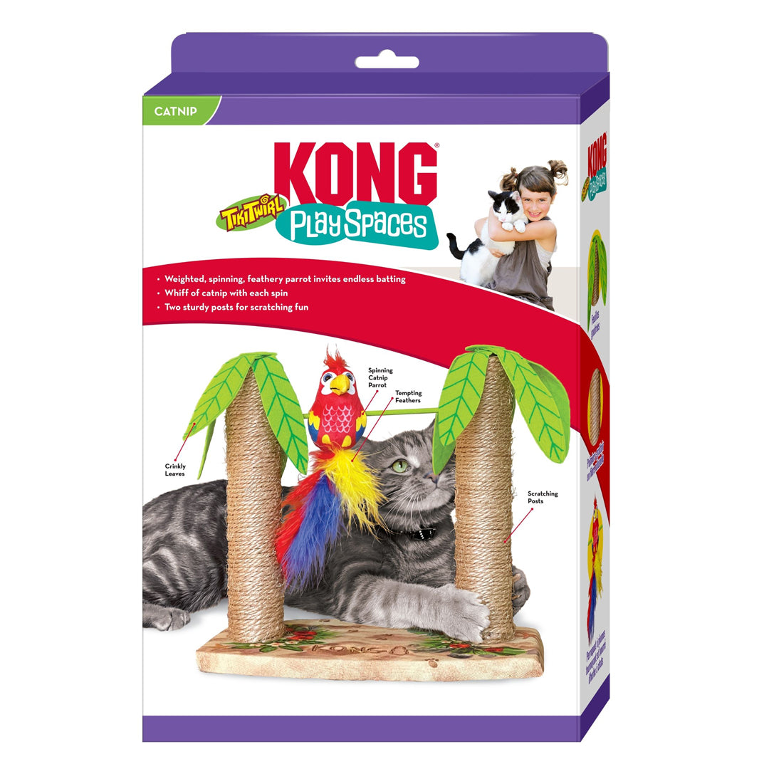 KONG Play Spaces Tiki Twirl Cat Toy 1ea/One Size