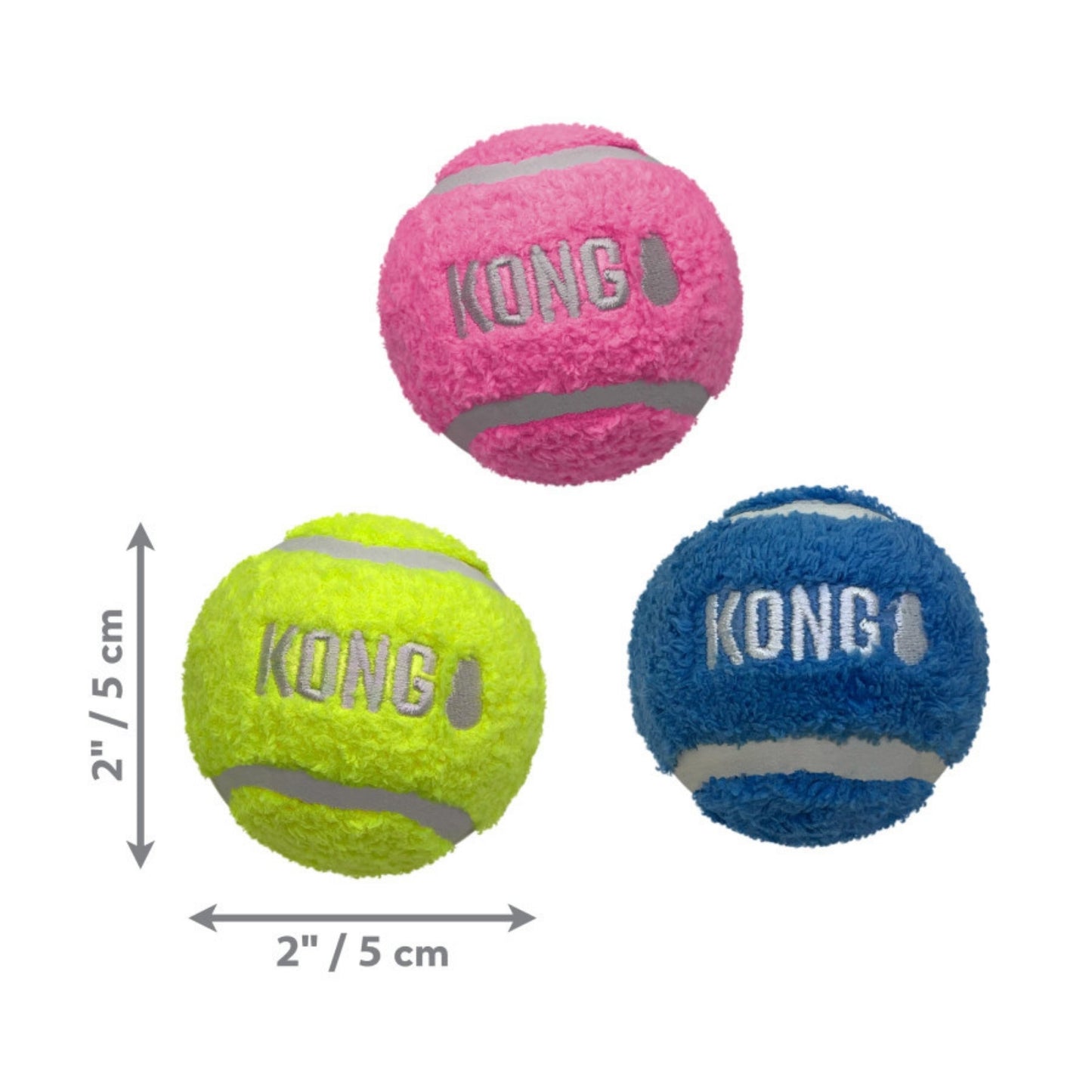 KONG Sport Softies Balls Dog Toy Assorted, 1ea/SM, Bulk