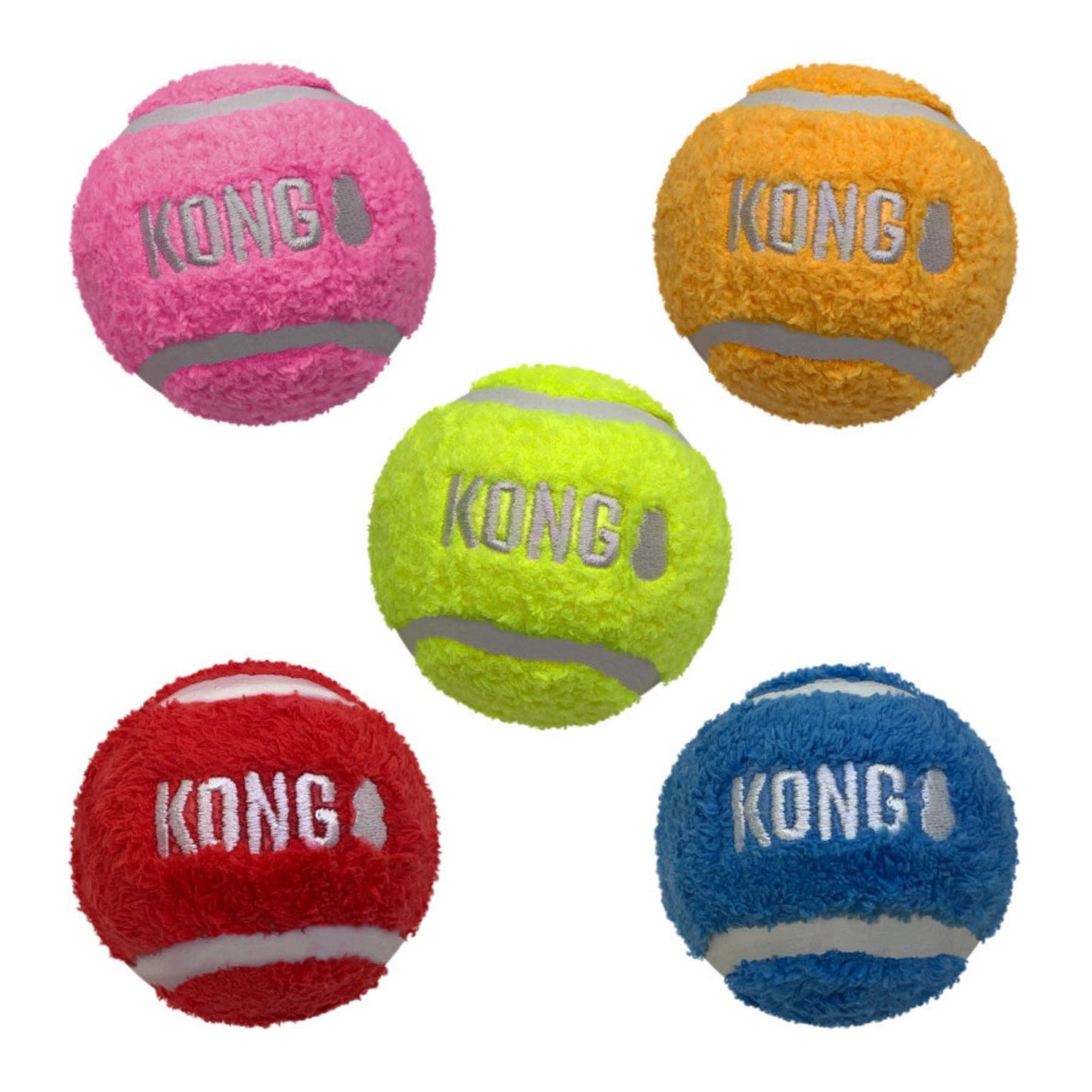 KONG Sport Softies Balls Dog Toy Assorted, 1ea/MD, Bulk