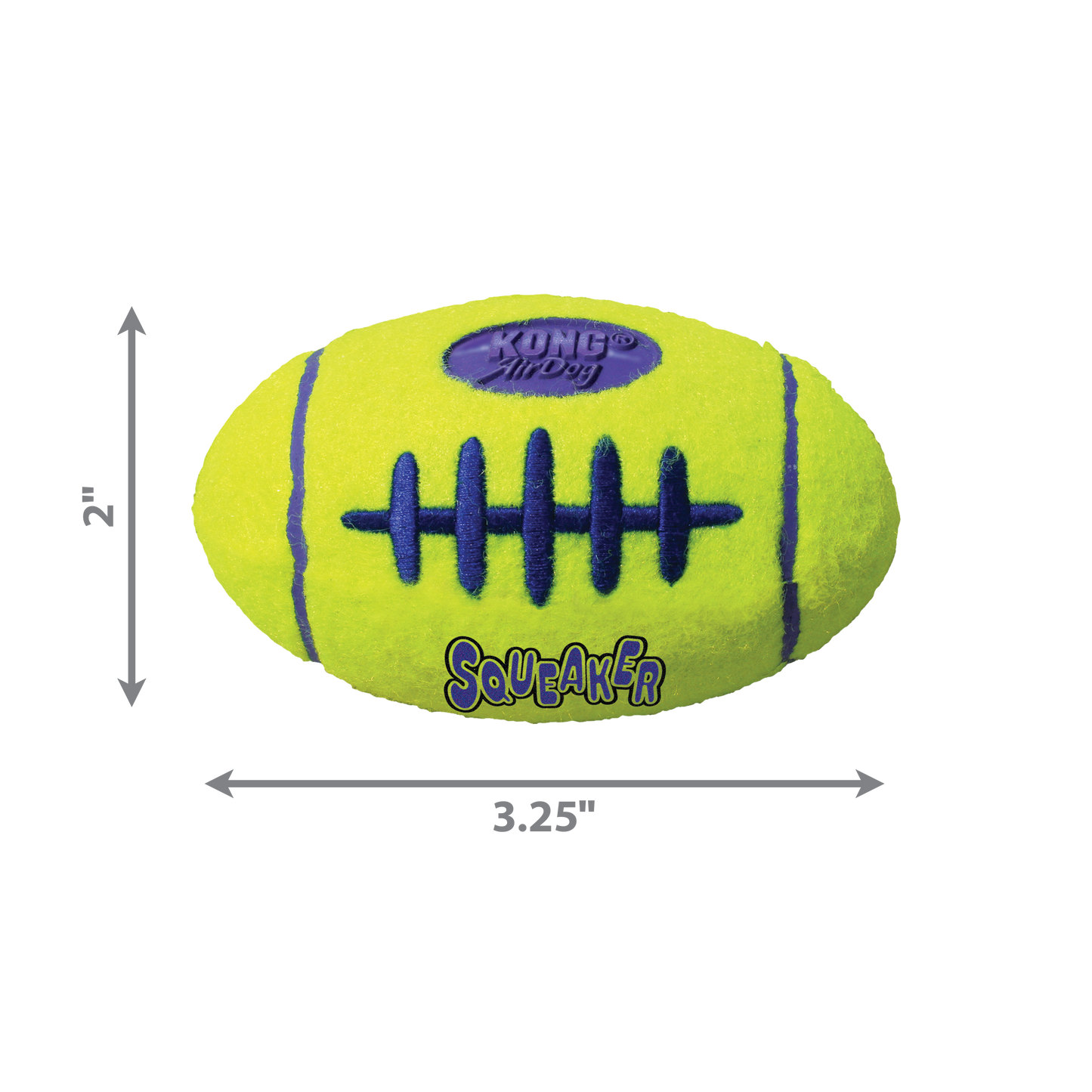 KONG Air Dog Squeaker Football Dog Toy 1ea/SM