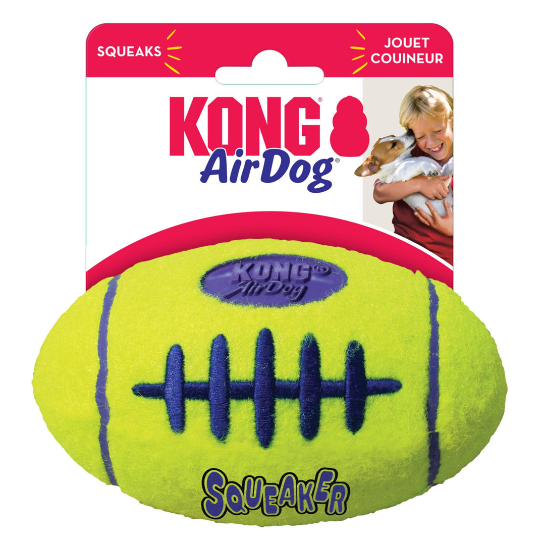 KONG Air Dog Squeaker Football Dog Toy 1ea/MD