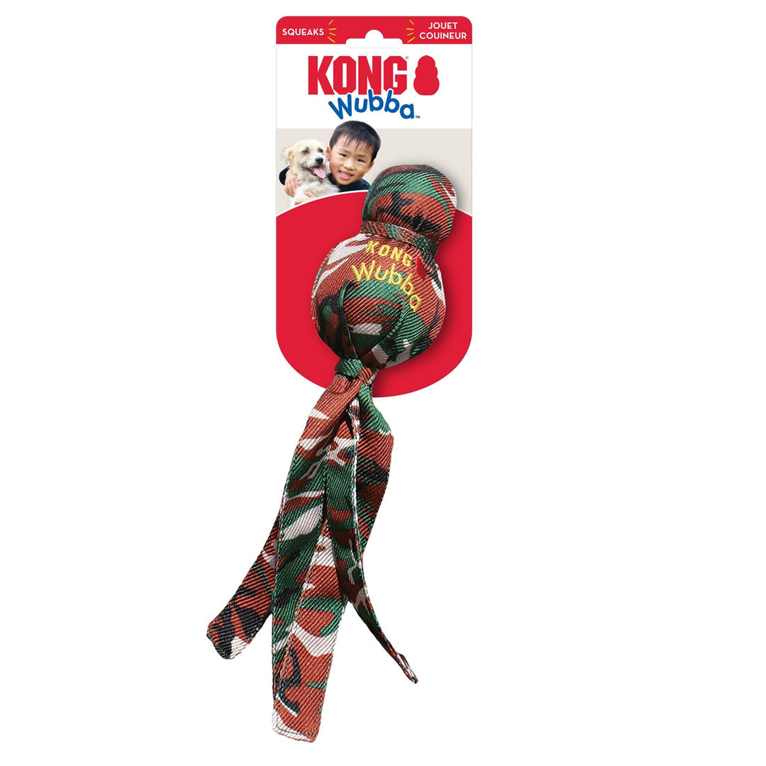 KONG Camo Wubba Dog Toy Assorted 1ea/LG