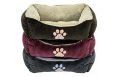 DMC Box Bed With Paw Print 1ea