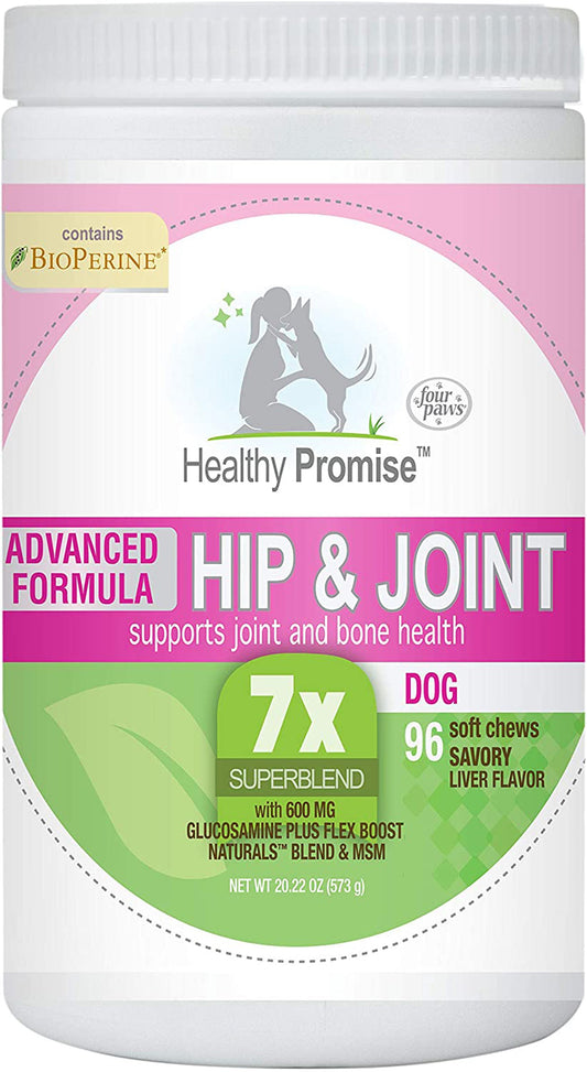 Four Paws Healthy Promise Advanced Formula Hip & Joint Supplement for Dogs Soft Chews Hip & Joint 1ea/96 ct