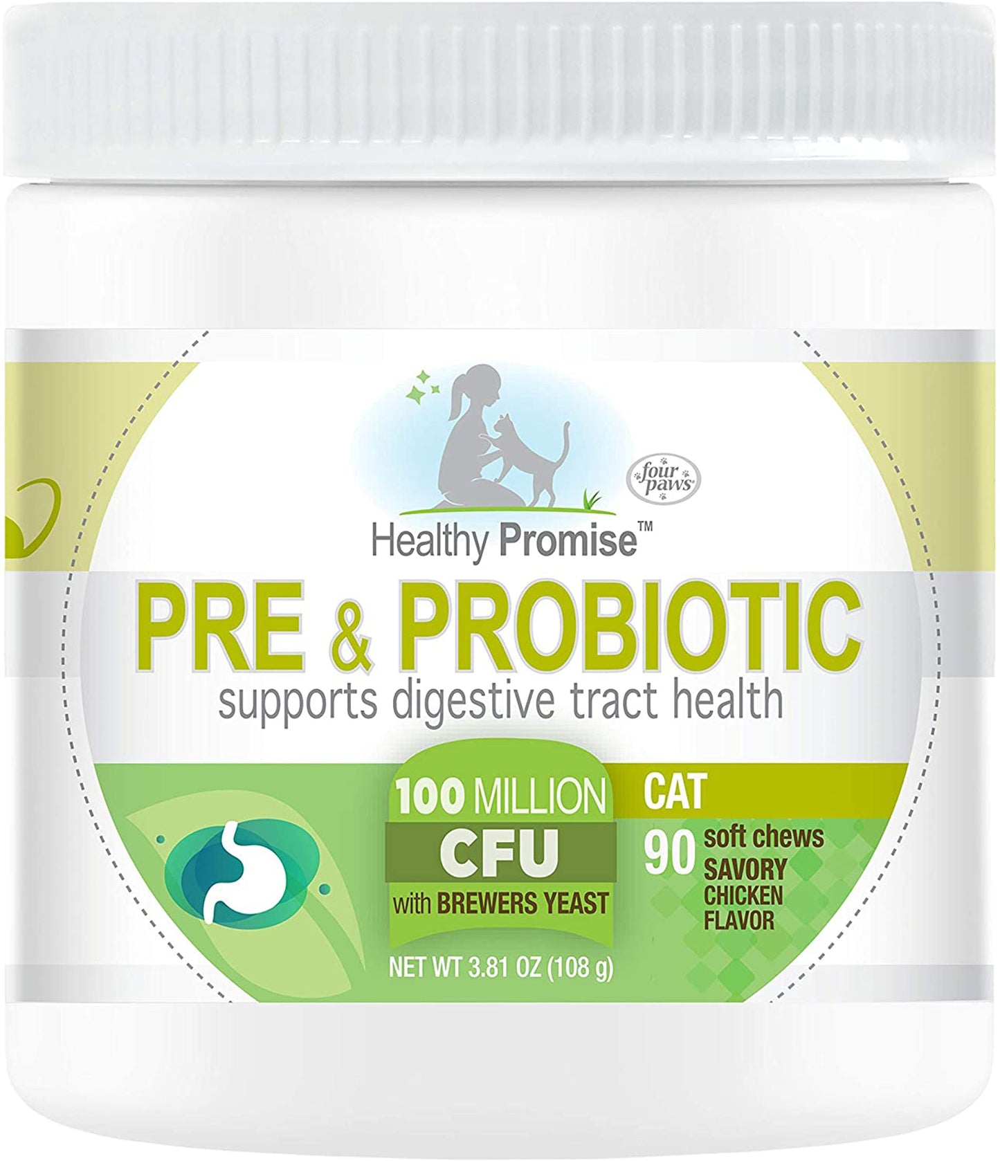 Four Paws Healthy Promise Pre and Probiotics for Dogs Soft Chews Pre and Probiotic 1ea/90 ct