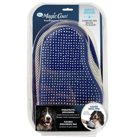 Four Paws Magic Coat Professional Series Comfort Tips Deluxe Dog Grooming Glove One Size