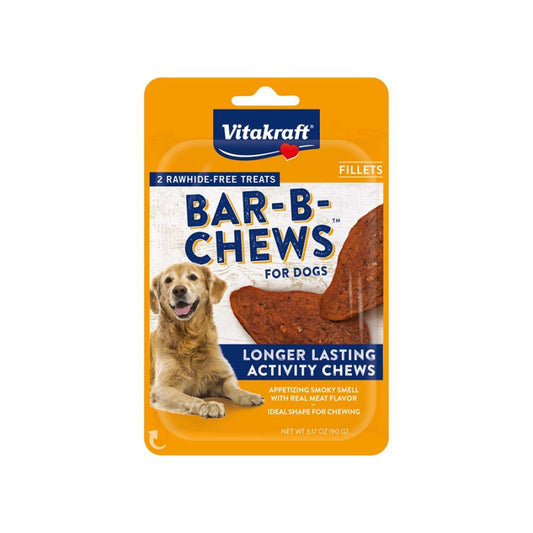 Vitakraft Bar-B-Chews Fillets Dog Treats 1ea/3.17 oz, 2 pk