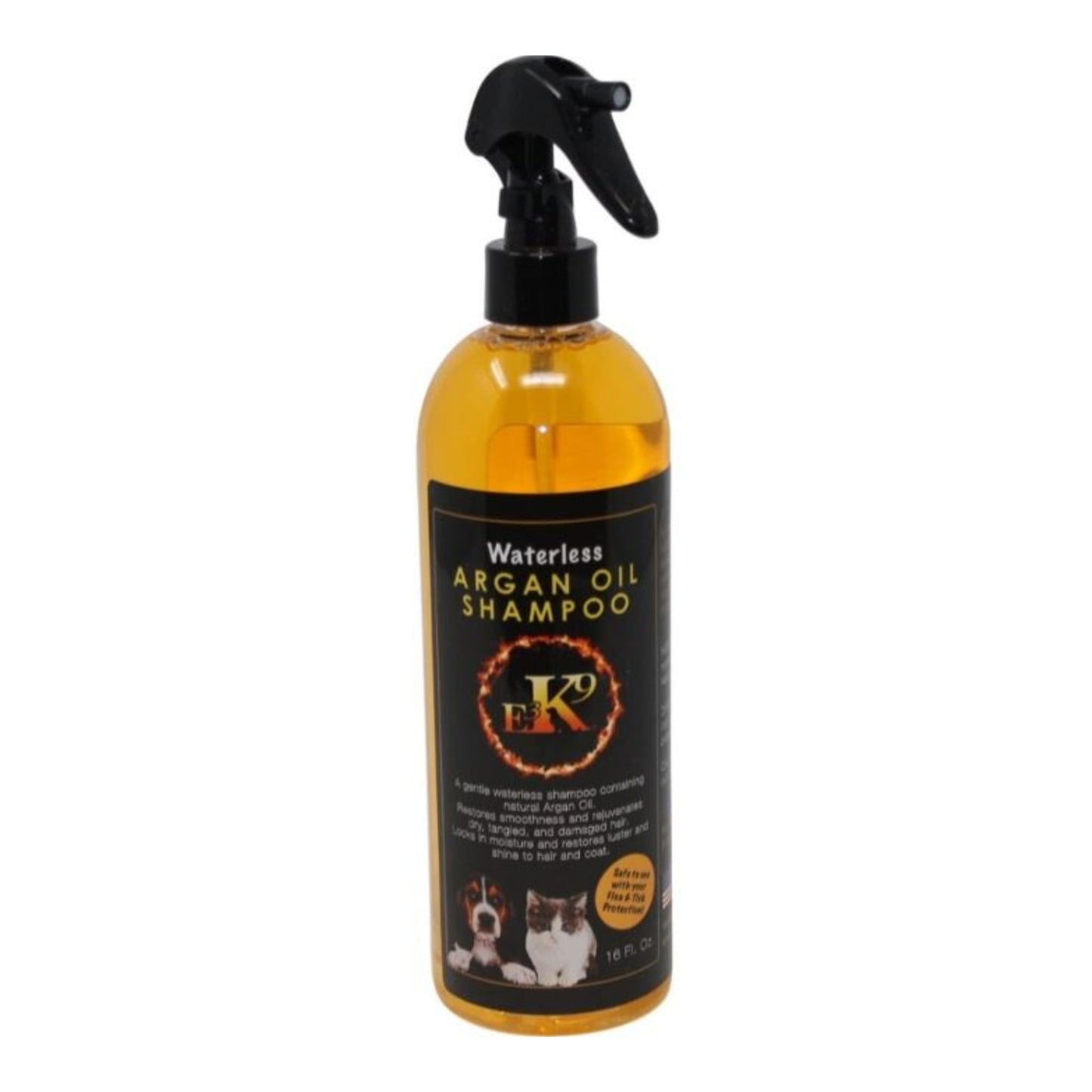 E3 K9 Argan Oil Waterless Shampoo 16oz.