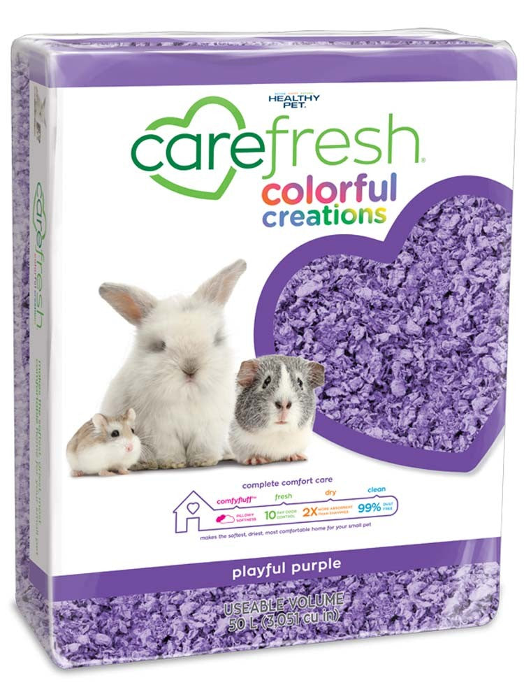 CareFRESH Colorful Creations Small Animal Bedding Playful Purple 1ea/50 l