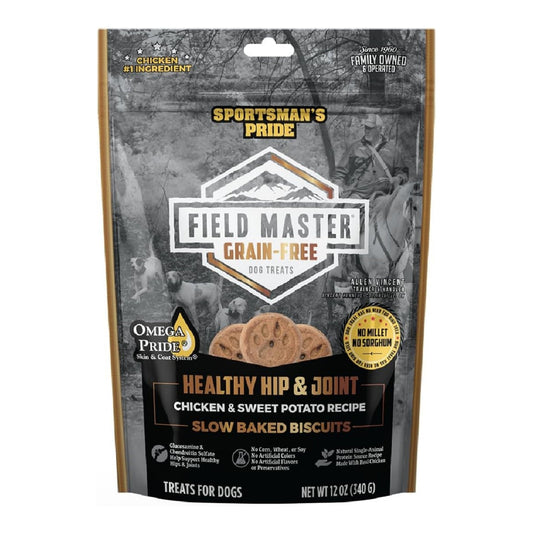 Field Master Healthy Hip & Joint Grainfree  Dog Treats Chicken/Sweet Potato 12oz.