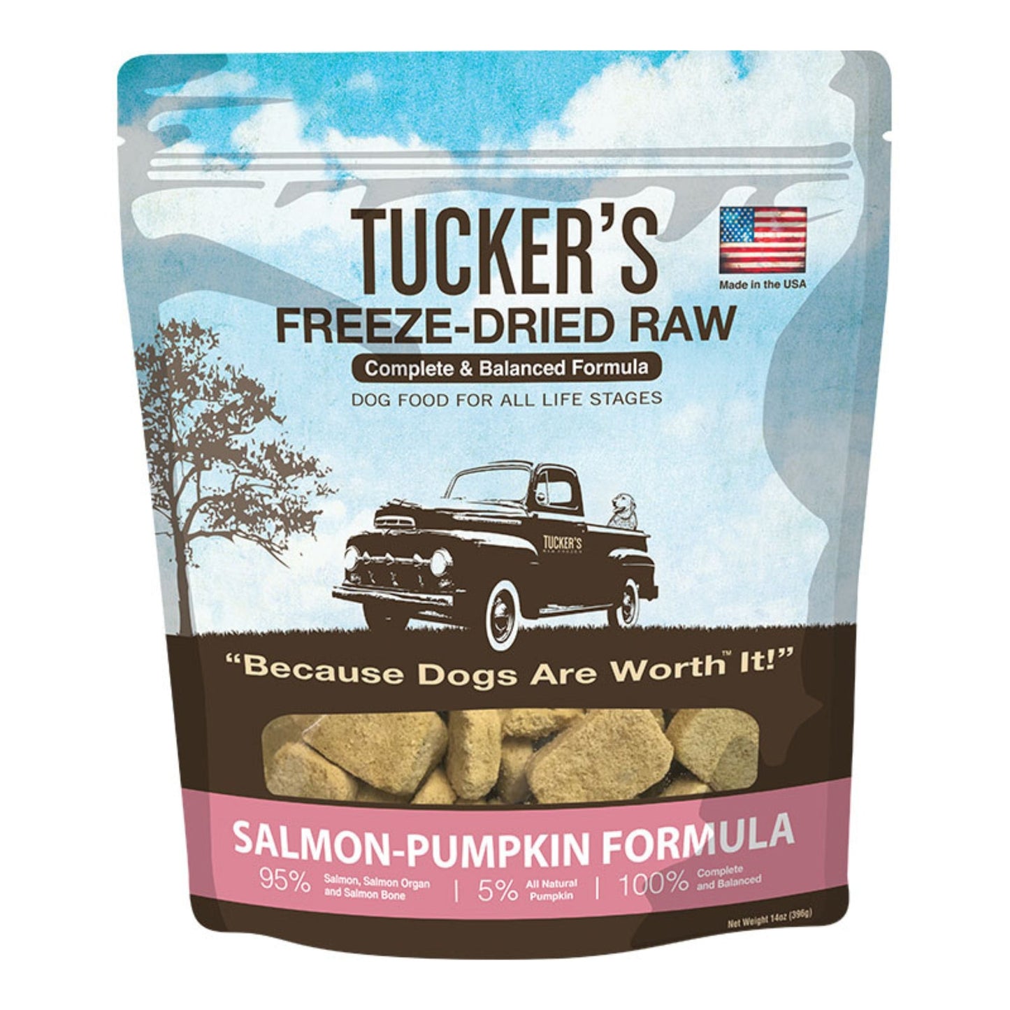 Tuckers Salmon-Pumpkin; 14 oz.