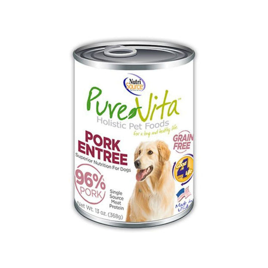 Pure Vita Dog Grain Free Pork & Pork Liver 13oz.