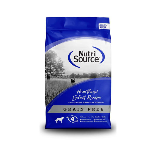 Nutrisource Dog Grain Free Adult Heartland 15Lb