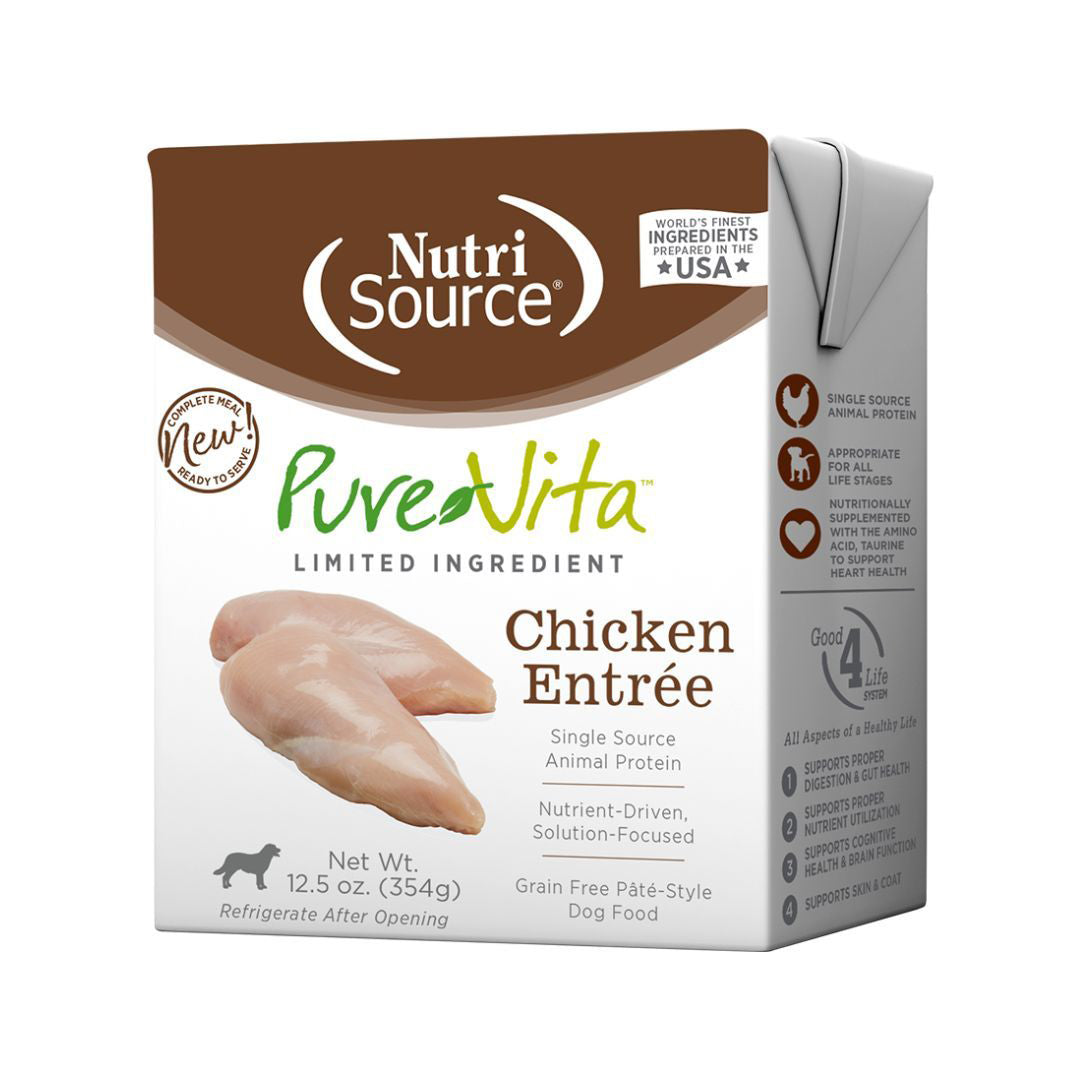 Pure Vita Dog Grain Free Chicken Entree 12.5oz. (Case of 12)