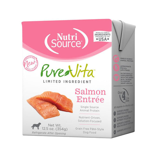 Pure Vita Dog Grain Free Salmon Entree 12.5oz.