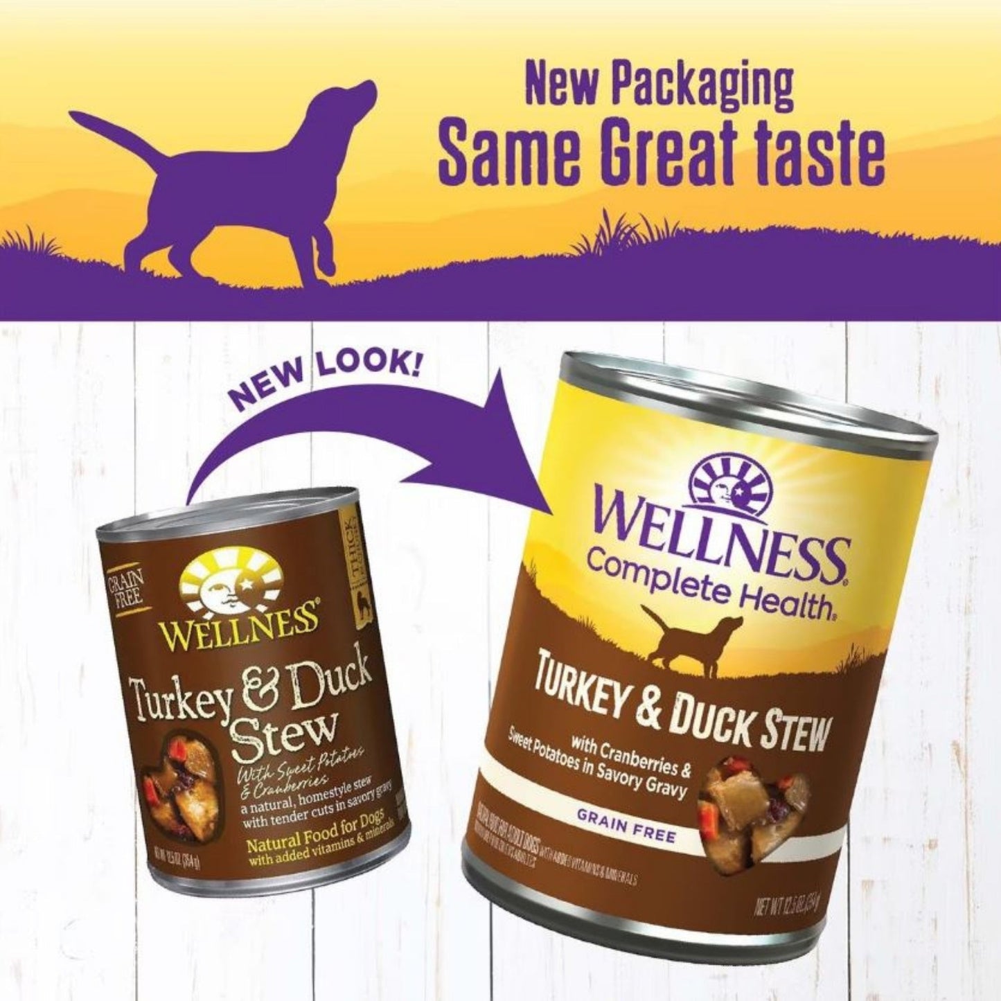 Wellness Dog Complete Health Stew Turkey Duck Sweet Potato Cranberries 12.5oz. (Case of 12)