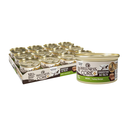 Wellness Cat Core Digestive Health Turkey Pate 3oz. (Case of 12)